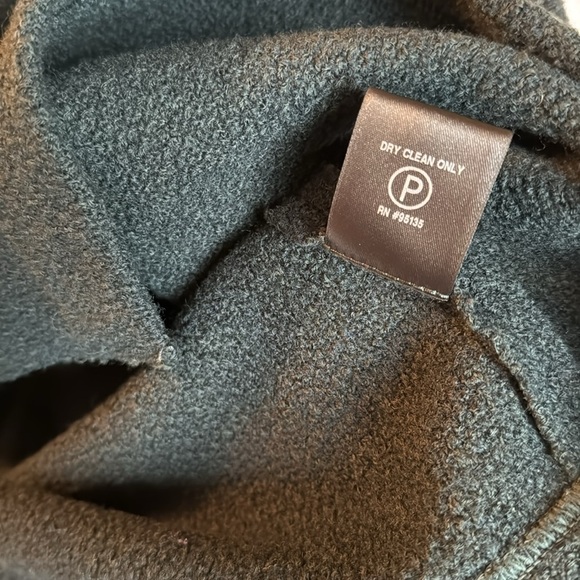 Lafayette 148 Cropped Asymmetrical Button-Front Wool Jacket Forest Green sz S - Picture 13 of 13